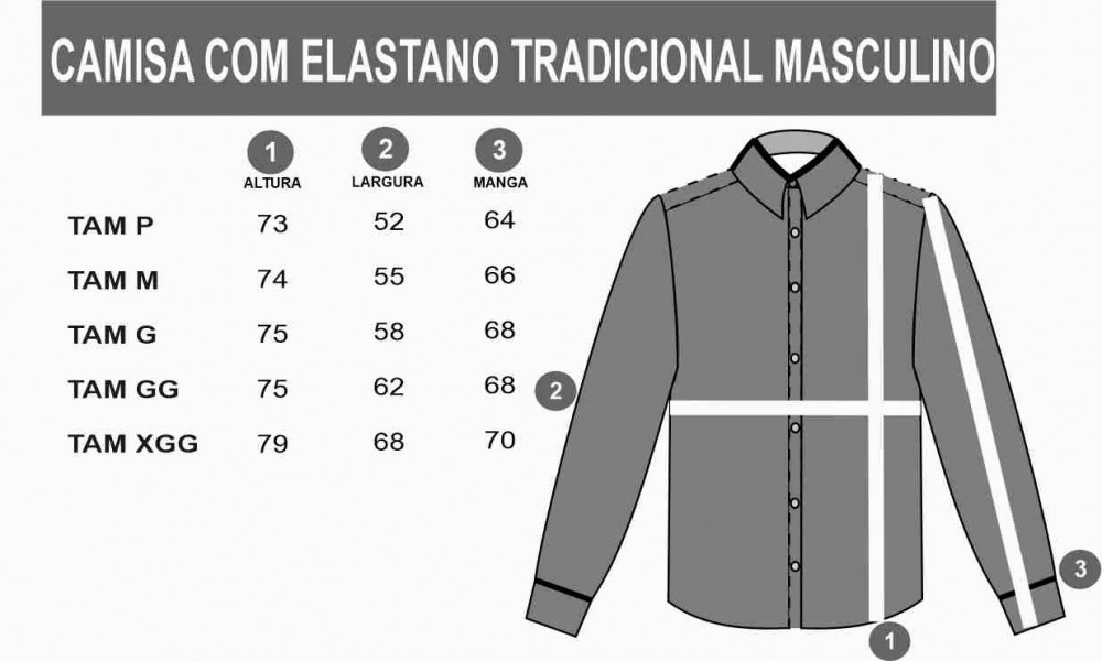 Camisa social sales masculina gg